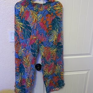 Korna Sol stretch waist fun printed pants